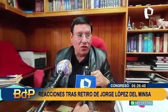 Destitución de Jorge López es para intentar dar buena imagen ante la OEA , señalan congresistas