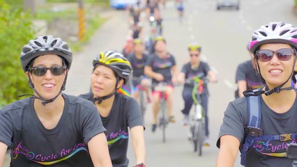 Cyclists Ride Over 200km Around Northern Taiwan for LGBTQ Causes - TaiwanPlus News