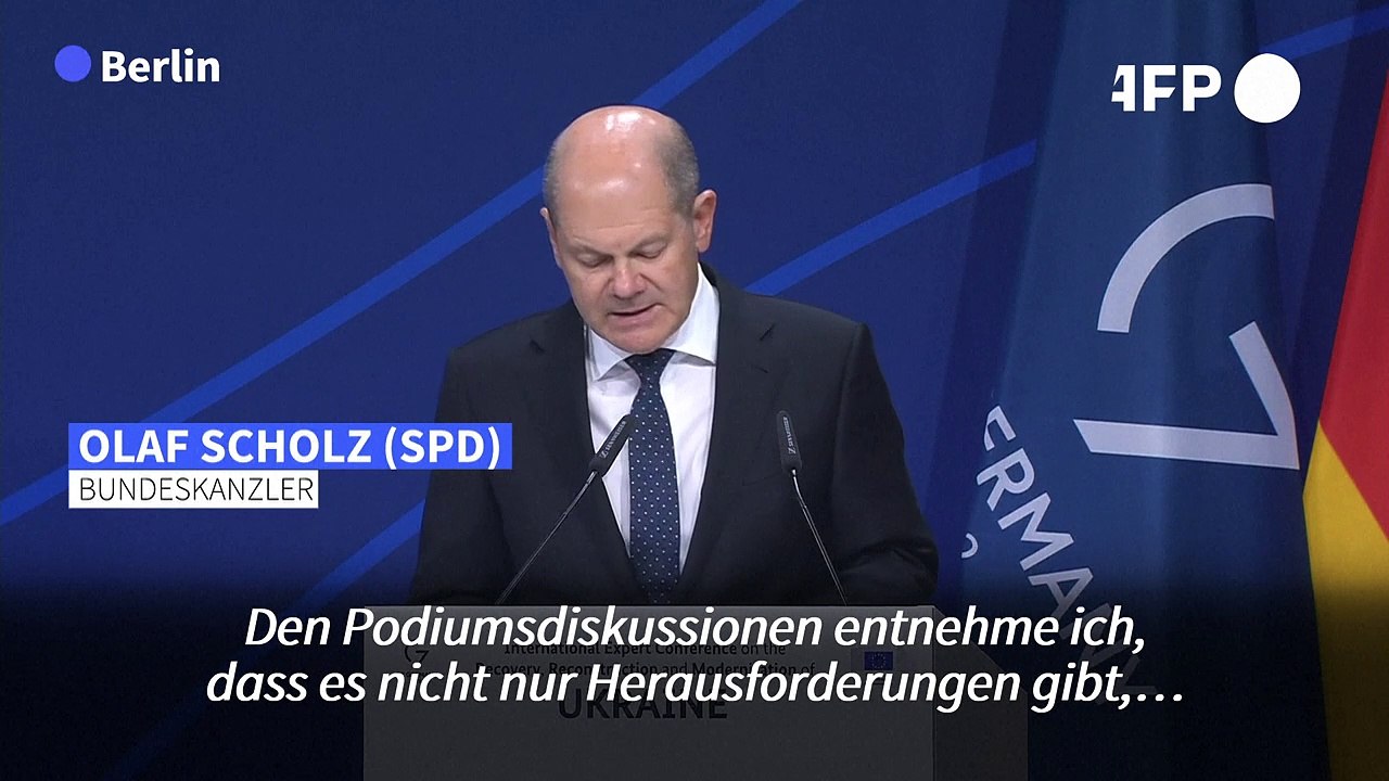 Scholz sieht Wiederaufbau der Ukraine mit 'Optimismus'
