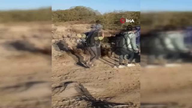 İzmir haberleri... İzmir'de 107 düzensiz göçmen ve 11 organizatör yakalandı