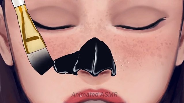 Nose blackheads removal ASMR
