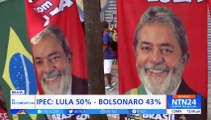 Lula da Silva tiene siete puntos porcentuales de ventaja sobre Jair Bolsonaro, según encuesta del IPEC