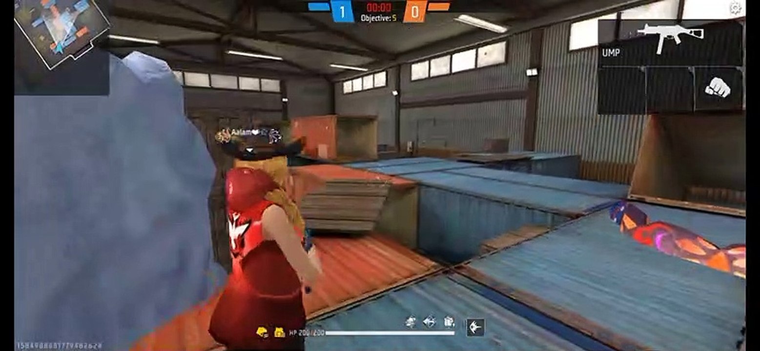 Free fire op Gameplay Lone wolf mode full 1v1