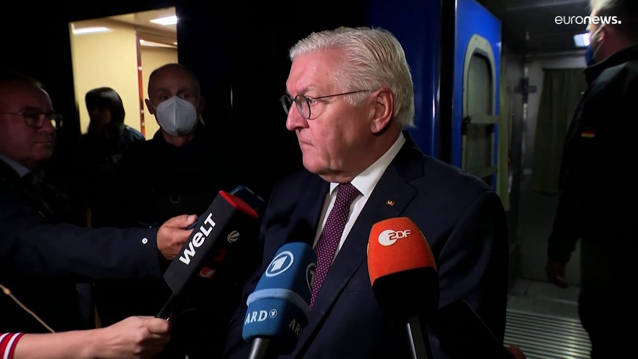 Kiew: Bundespräsident Steinmeier überbringt Solidaritätsbotschaft