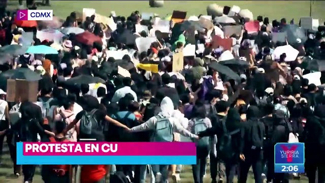 Estudiantes de la UNAM protestan por la presunta violación de una alumna de CCH Sur