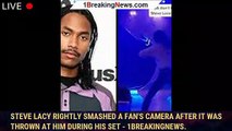 Steve Lacy Rightly Smashed A Fan's Camera After It Was Thrown At Him During His Set - 1breakingnews.