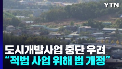 대형 도시개발사업 중단 우려...법 개정 필요 / YTN