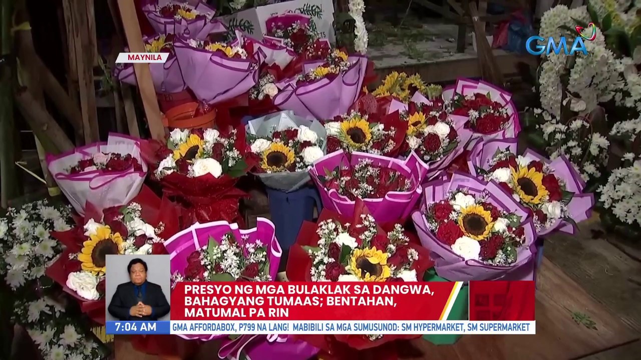 Presyo ng mga bulaklak sa Dangwa, bahagyang tumaas, Bentahan, matumal pa rin | UB