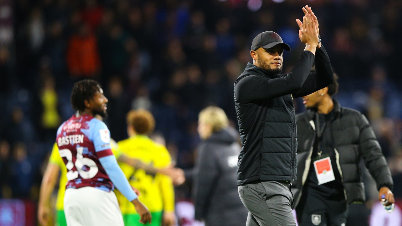 Burnley boss Vincent Kompany pleased with complete performance against Norwich City