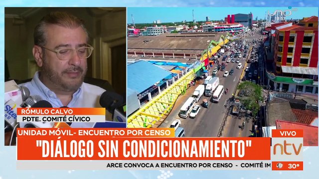 #Bolivia Declaraciones del presidente del comité cívico pro santa cruz respecto al encuentro del Gobierno en Cochabamba