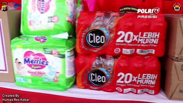 Pelaksanaan Bakti Sosial Oleh Polres Kotawaringin Barat Pada Warga Terdampak Banjir