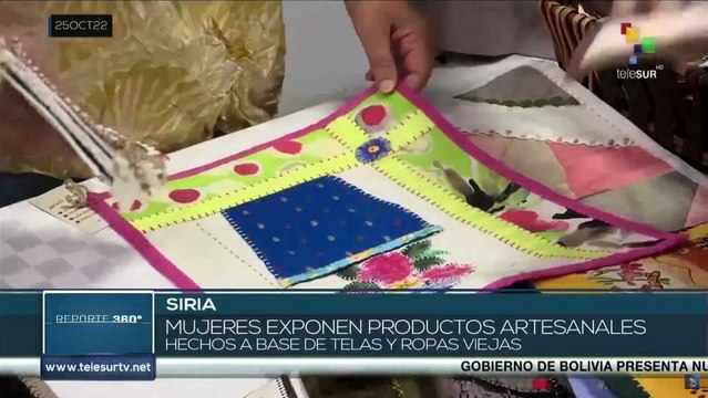 Mujeres sirias rescatan el patrimonio artesanal de la nación pese a bloqueo occidental