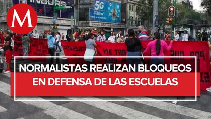 Normalistas protestan en defensa de escuelas rurales y el normalismo