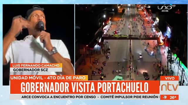 Declaraciones del gobernador de Santa Cruz Luis Fernando Camacho rumbo al 5to día de paro