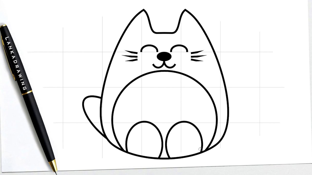 learn to draw a simple cute hamster animal