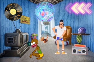 Party pull bass dirumah Spongebob - animated movie