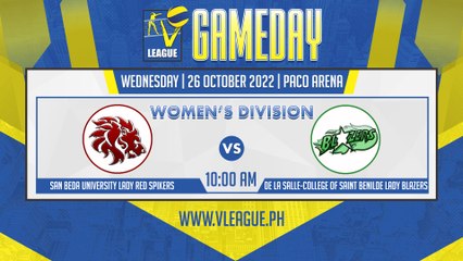 GAME 1 OCTOBER 26, 2022 | SBU vs CSB | V-League 2022 Collegiate Challenge