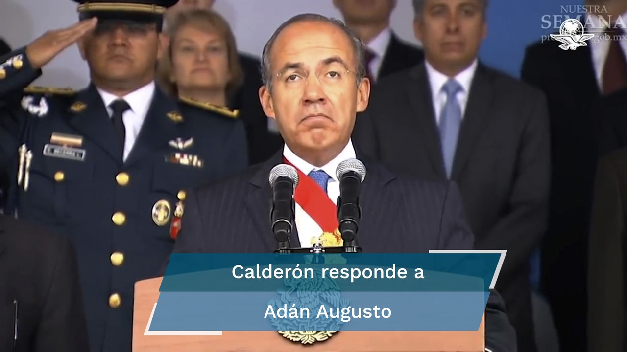 “Quienes deben estar preocupados por investigaciones son ellos", revira Calderón a Adán Augusto