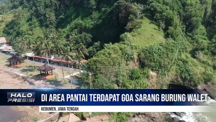 Indahnya Pantai Karang Bolong Kebumen  Jawa Tengah