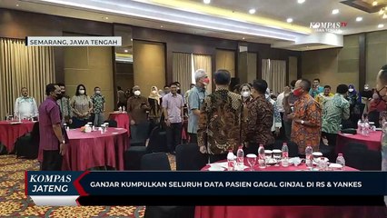 Ganjar: Kumpulkan Seluruh Data Pasien Gagal Ginjal di RS dan Yankes