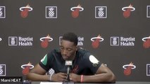 Miami Heat's Bam Adebayo talks about former teammate Precious Achiuwa