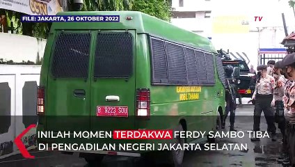 Ini Momen Sambo dan Putri Candrawathi Kompak Pakai Baju Putih TIba di Sidang Putusan Sela