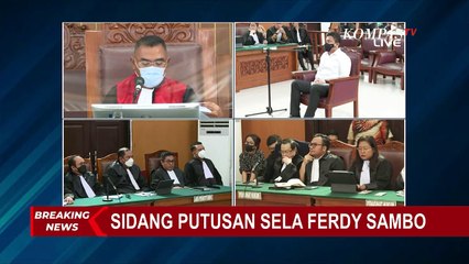 Hakim Beberkan Seluruh Alasan Tolak Eksepsi Ferdy Sambo