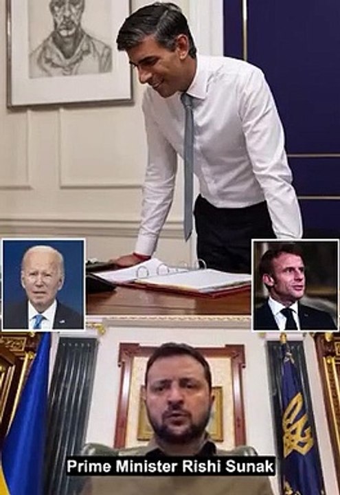 Zelensky invites Sunak to Ukraine as pair hold first phonecall since Rishi took power: New PM vows to 'write a new chapter' in UK's support for Kyiv before chatting to President Biden hours after US leader pronounced his name wrong
