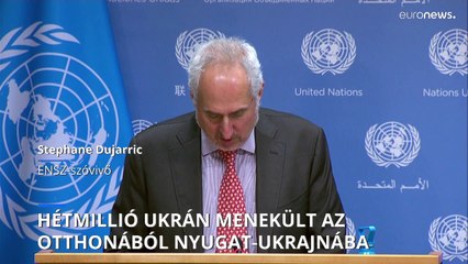 ENSZ: Hét millió belső menekült érkezett Nyugat-Ukrajnába