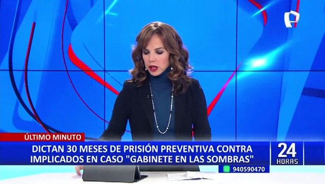 PJ dicta 30 meses de prisión preventiva contra implicados en caso Gabinete en la sombra