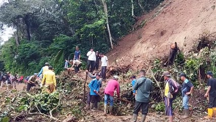 Pernyataan Camat Caringin Evakuasi Longsor di Kp. Taneuh Beureum Membutuhkan Alat Berat