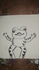 How to draw frog easy