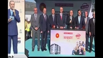 Erdoğan açılıştaki isimleri sayarken biri 'yandık' dedi! O anlar kameraya yansıdı