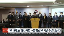 만 13세도 형사처벌…촉법소년 기준 1살 내린다