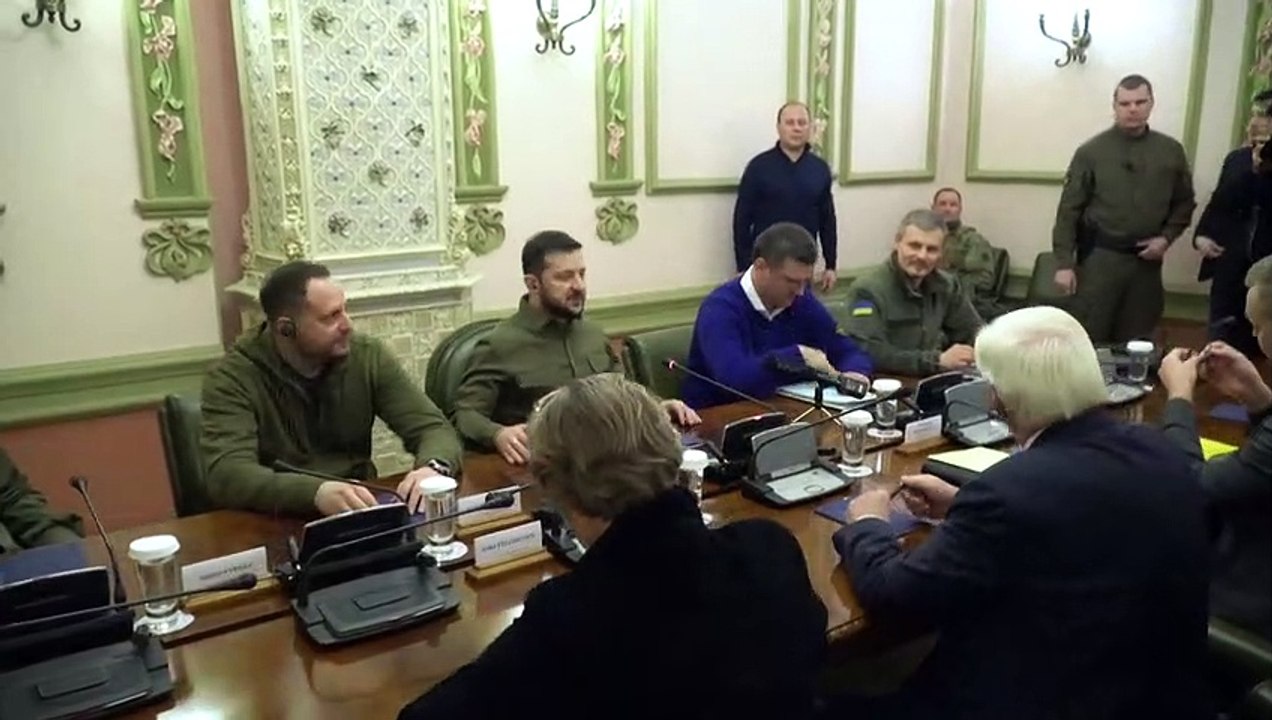 Steinmeier in der ukraine: "zeichen der solidarität"