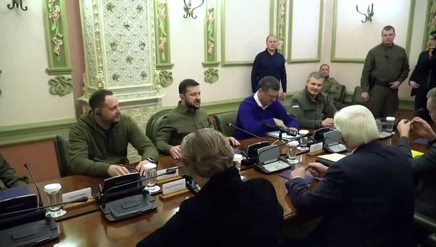 Steinmeier in der Ukraine: Zeichen der Solidarität