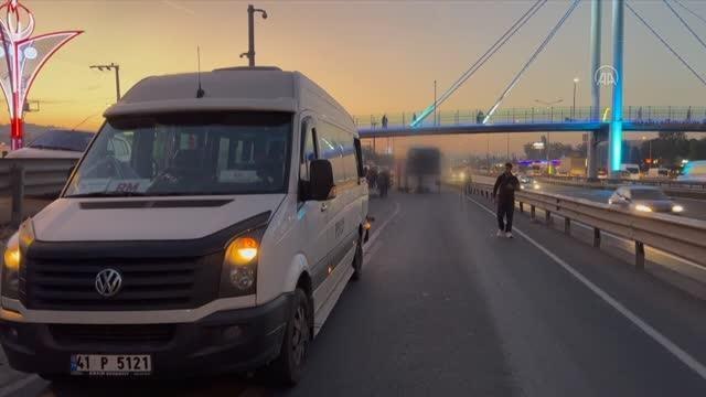 Son dakika gündem: Zincirleme trafik kazasında 2 işçi yaralandı