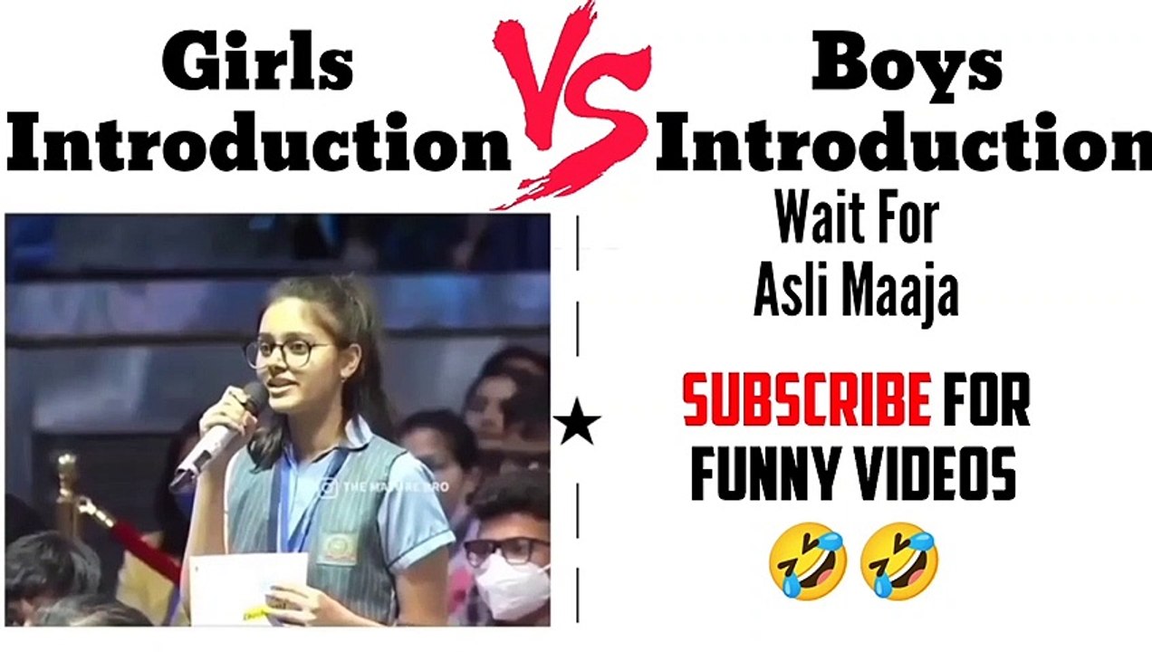 Girls Introduction Vs Boys Introduction  Girls Vs Boys || Introduction Competition