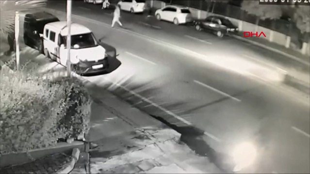 Otomobilin yayaya çarpıp kaçtığı kaza kamerada