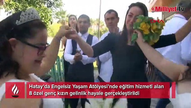 Gelinlik hayalleri gerçek oldu