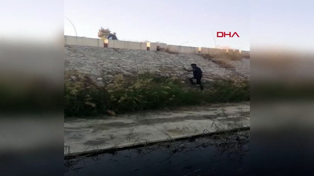 'Sakat' dilenci zabıtayı görünce dağa taşa tırmandı