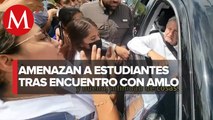 Estudiantes de Tixtla, Guerrero fueron amenazados por protestar frente a AMLO