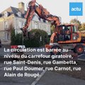 Sablé-sur-Sarthe : le rond-point place du champ de foire en travaux