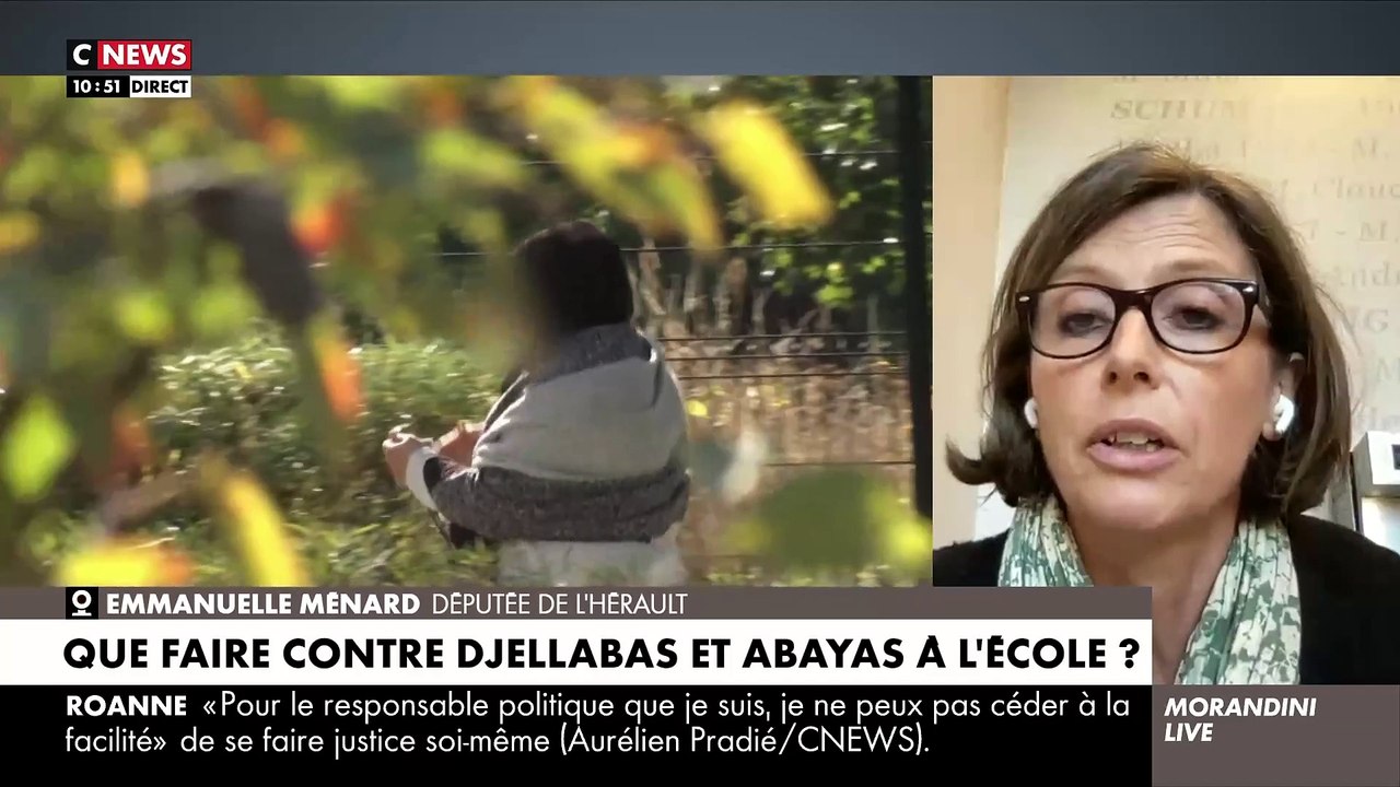EXCLU - Pour lutter contre la recrudescence des djellabas et des abayas à l'école, la députée Emmanuelle Ménard veut rendre obligatoire le port de l’uniforme - VIDEO