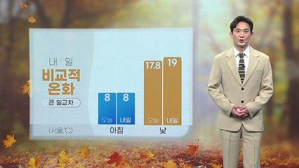 [날씨] 내일 비교적 온화...큰 일교차 주의 / YTN