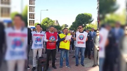 İzmir haberleri! İzmir'de Eğitim Çalışanlarından "Promosyon Hakkı" Protestosu
