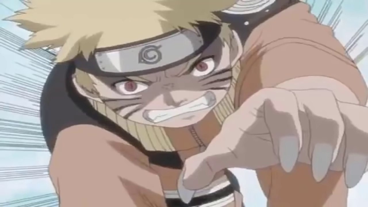 Naruto Uses Nine-Tails Chakra For The First Time vs Haku to Save Sasuke