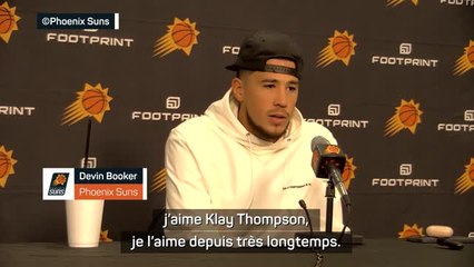 Suns - Booker revient sur l'altercation avec Klay Thompson, un joueur qu'il "admire"