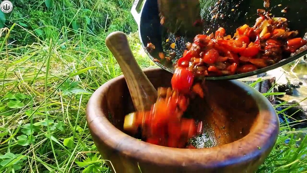 Never Seen Before ❗ Sirloin Steak entirely wrapped in Parmesan Cooked in the Forest