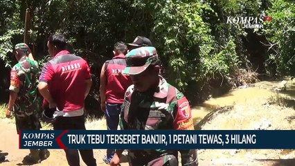 Truk Tebu Terseret Banjir, 1 Petani Tewas Dan 3 Lainnya Hilang
